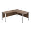 Buariki L-Shaped Metal Base Executive Desk-203599911-203599910-203599901