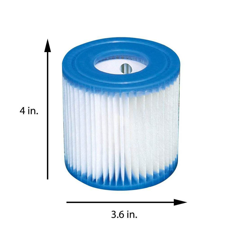 Intex 29007E Type H Easy Set Filter Cartridge Replacement for Pools