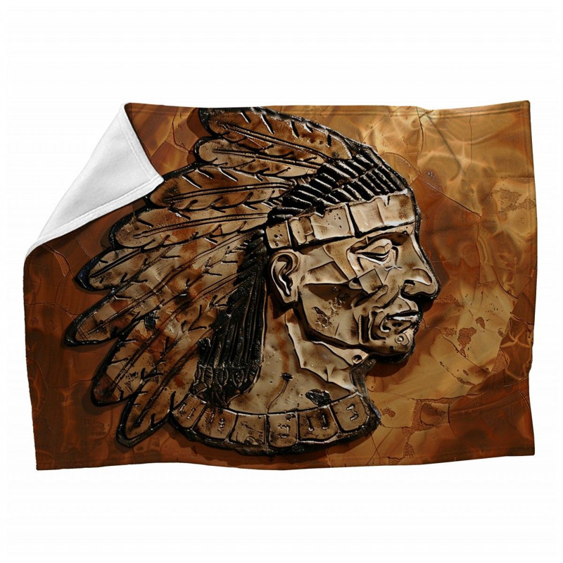 Machine Printed Throw Blanket, 60" x 80"