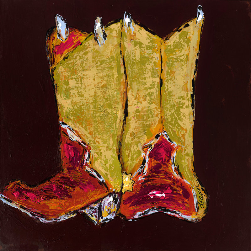 "Kickin It I" Print on Wrapped Canvas, 40" H x 40" W x 1.5" D