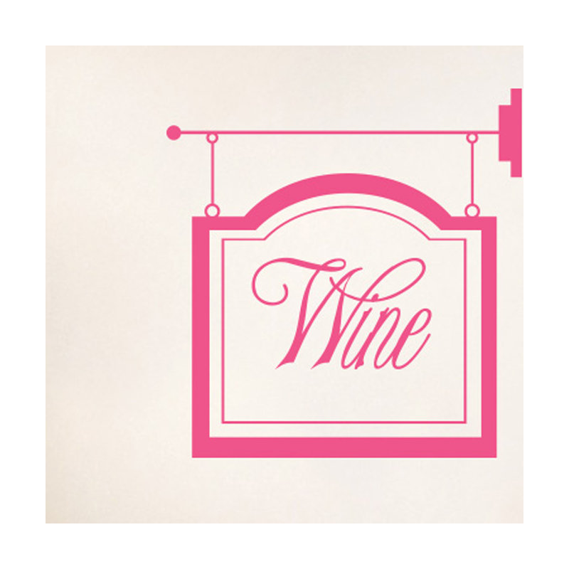 Abstract Wall Decal, Pink