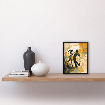 Young Couple Dancing To Swing Music At A Club - Single Picture Frame Print
