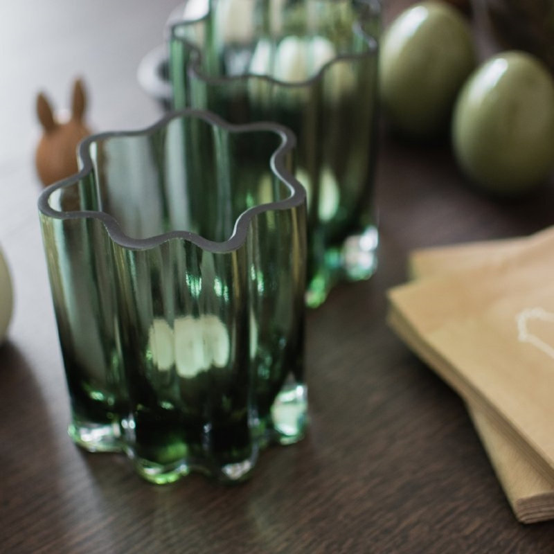 Bougie filtre en verre - vert