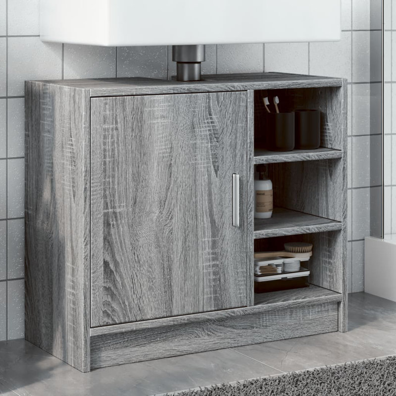 Brayah Under Sink Cabinet, Grey/Sonoma