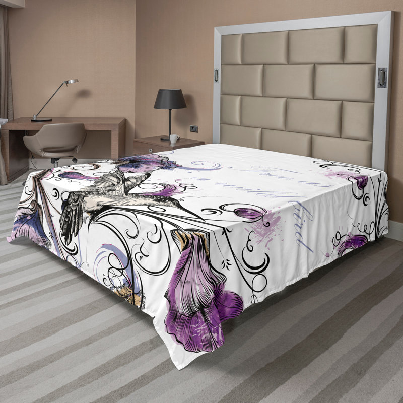 Drap plat Ambesonne, Drap plat pour très grand lit californien