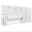 Lit escamotable simple avec garde-robe, armoire et bureau-1961957970