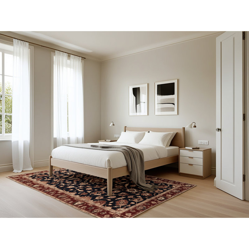 Tapis brun lavable à la machine, Rectangle 5 pi x 7 pi