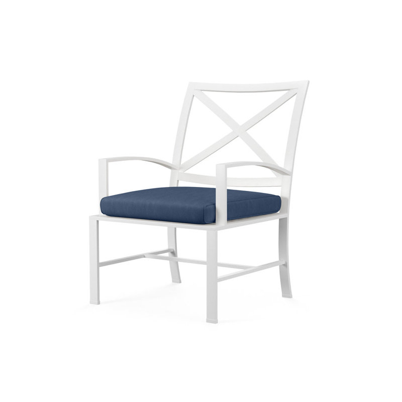 Bristol Outdoor Dining Armchair, Spectrum Indigo Sunbrella®