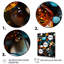 «Blue and Orange Hermatite Fusion», art mural pierre géode-319293708-319293709