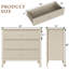 Commode 3 tiroirs Amberrae (ensemble de 2)-117191834