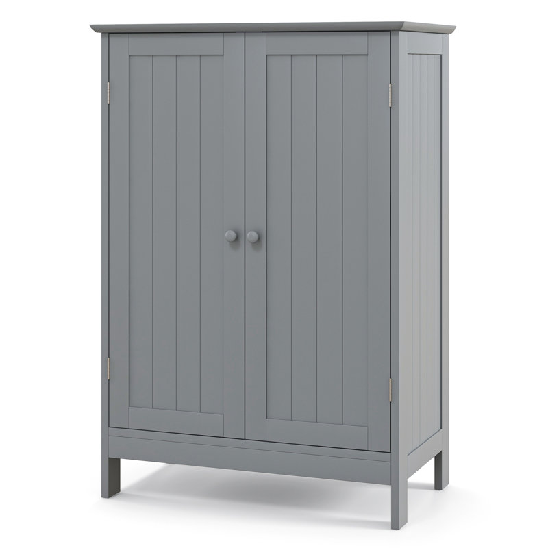 Amielle Freestanding Bathroom Cabinet, Gray