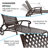 Aluminium Cast Lounge Chair 1Pcs Brown-12203044