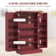 Armoire de rangement pour garde-manger de 41 po, armoire de cuisine autoportante avec 12 tablettes de porte, portes doubles, étagère à 5 niveaux et tablettes réglables