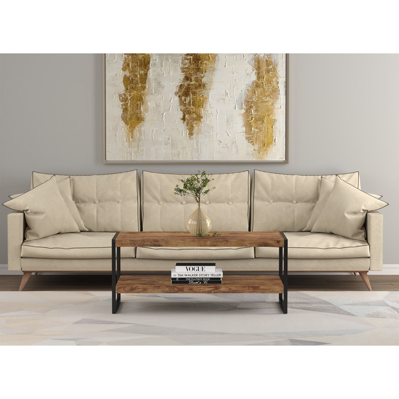 Isidora Coffee Table, Brown Reclaimed Wood