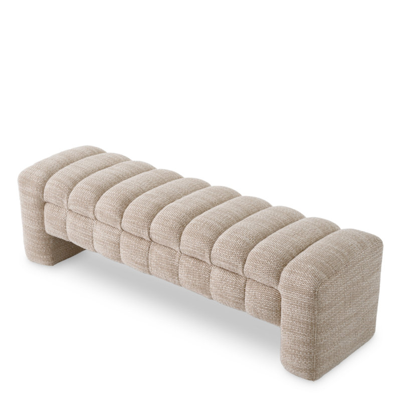 Taranto Upholstered Bench, Skyward Sand