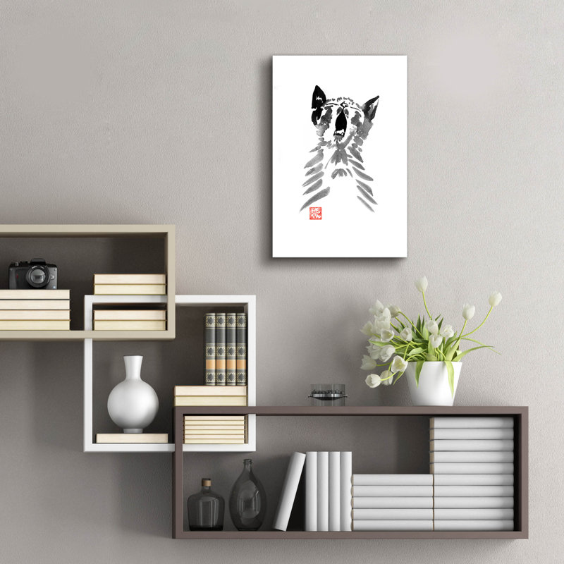 «Yawning Cat» par Pechane, H 24 po x l 16 po