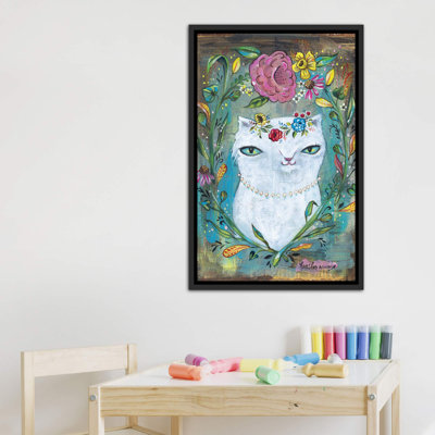«White Kitty» par Heather Renaux - reproduction d'art