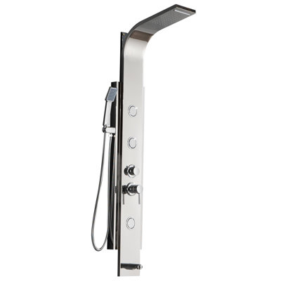 3-Jet Rainfall Shower Tower Shower Panel System With Spa Jets Waterfall Shower Head And Shower Wand