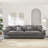 Modular Sectional Sofa, Sailing Design Sofa With Storage, Removable Backrest, Modern Deep Seat Sofa With Throw Pillows For Living Room Bedroom Apartment,Gray-597761186