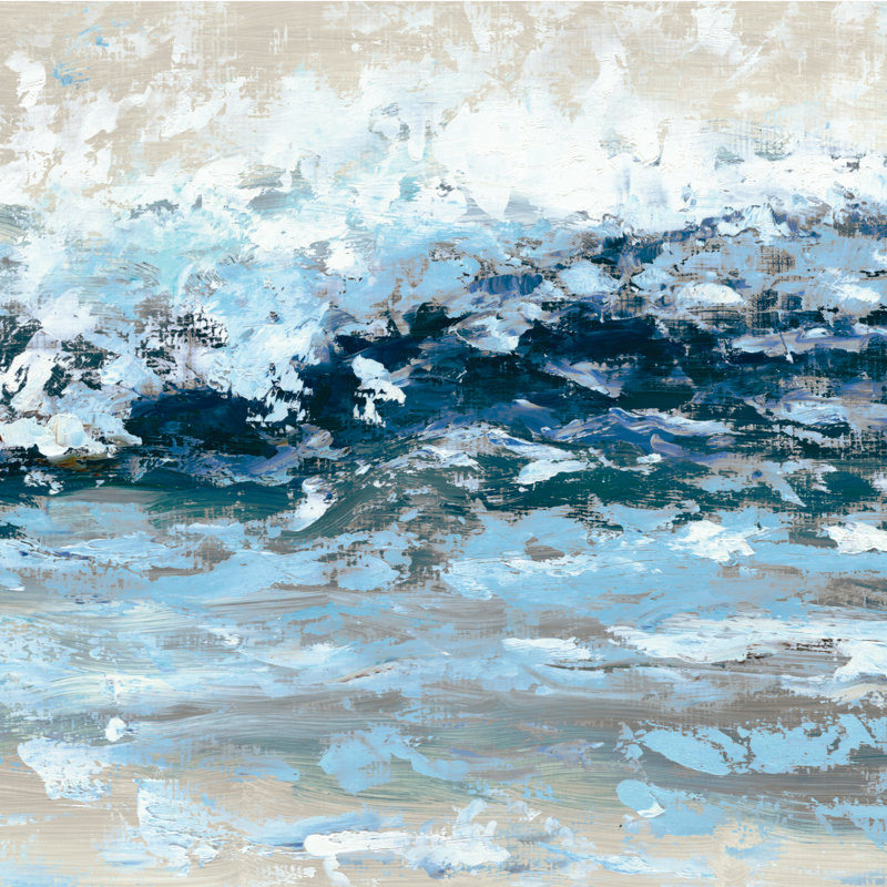 Blue Painted - Wrapped Canvas Painting, 30cm H x 30cm W x 3.8cm D