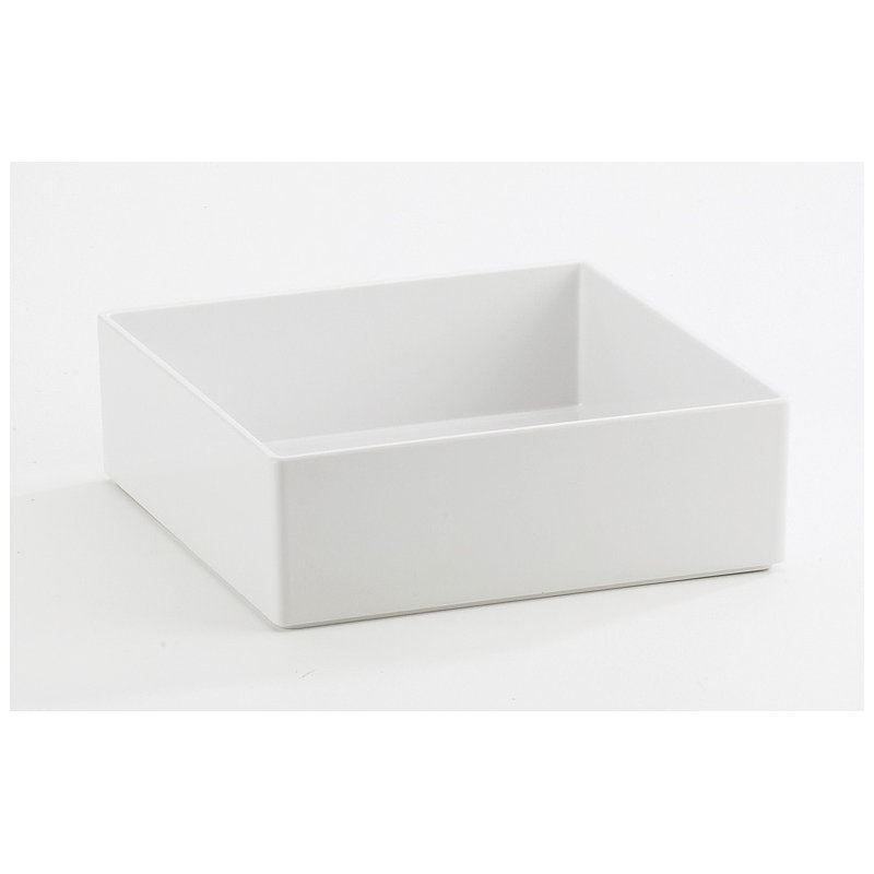 Melamine Box, White Melamine, 3" H x 5" W x 5" D
