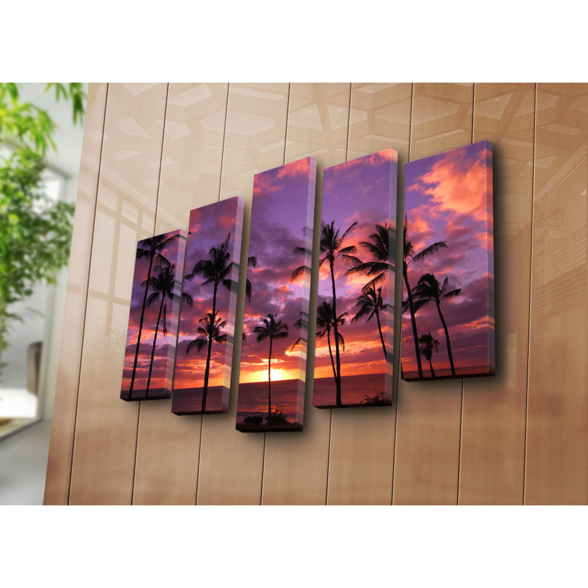 East Urban Home 5 Piece Wrapped Canvas Photograph | Wayfair