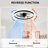  Modern Flush Mount Ceiling Fan With LED Light & Remote, Crystal, Black, White Ceiling Fan-1391813858