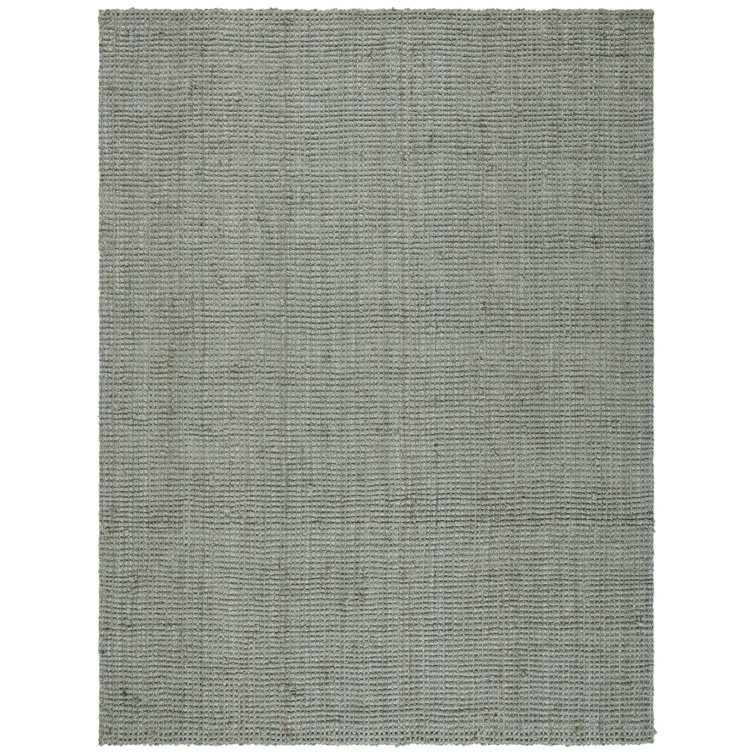 Calidia Handmade Jute/Sisal Gray/Green Area Rug