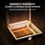 Woodronic Cigar Humidor Box for 25 Cigars, Hygrometer, Humidifier, Spanish Cedar Lining & Divider