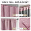 Rideaux occultants et isolants 100% isolants et isolants avec passe-tringle pour chambre à coucher (ensemble de 2)-777619243-777619240