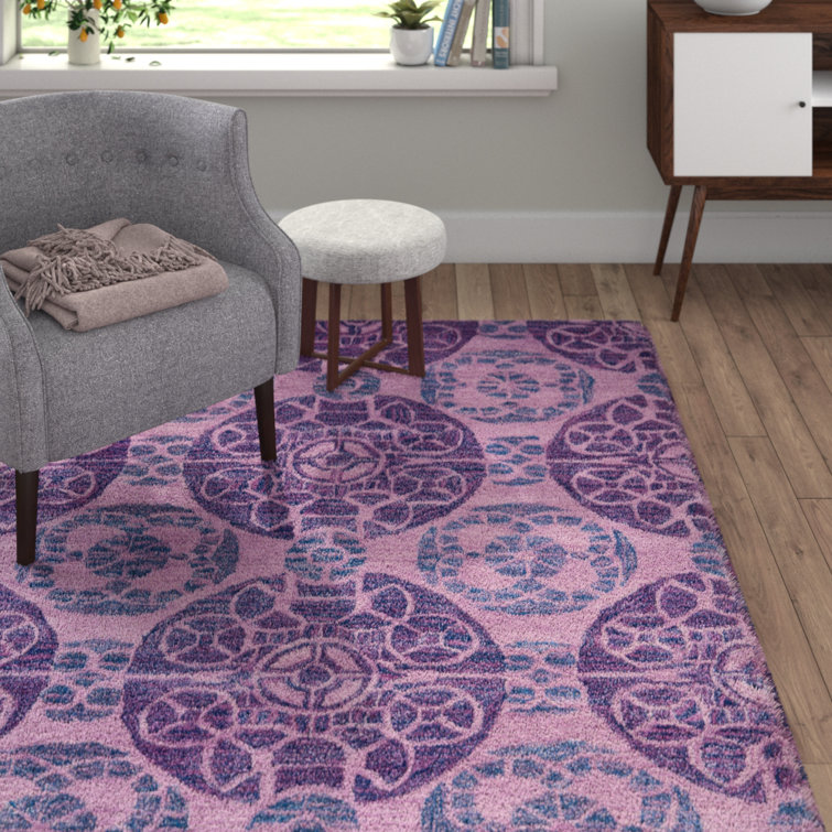Mclean Hand Tufted Wool Purple Rug