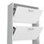 Range-chaussures, 3 portes, 3 tablettes, blanc-608355846