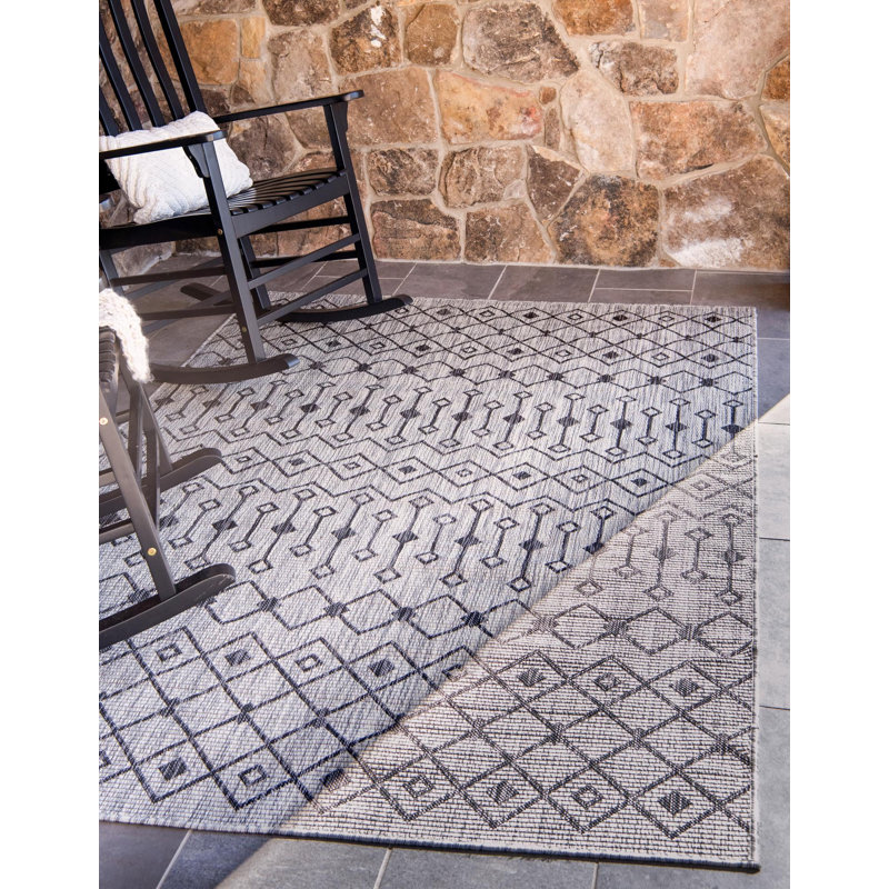 Pedersen Hand Woven Indoor / Outdoor Area Rug, Rectangle 152 x 244cm