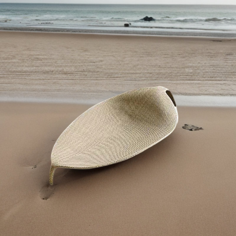 Reidunn Outdoor Chaise Lounge, Beige