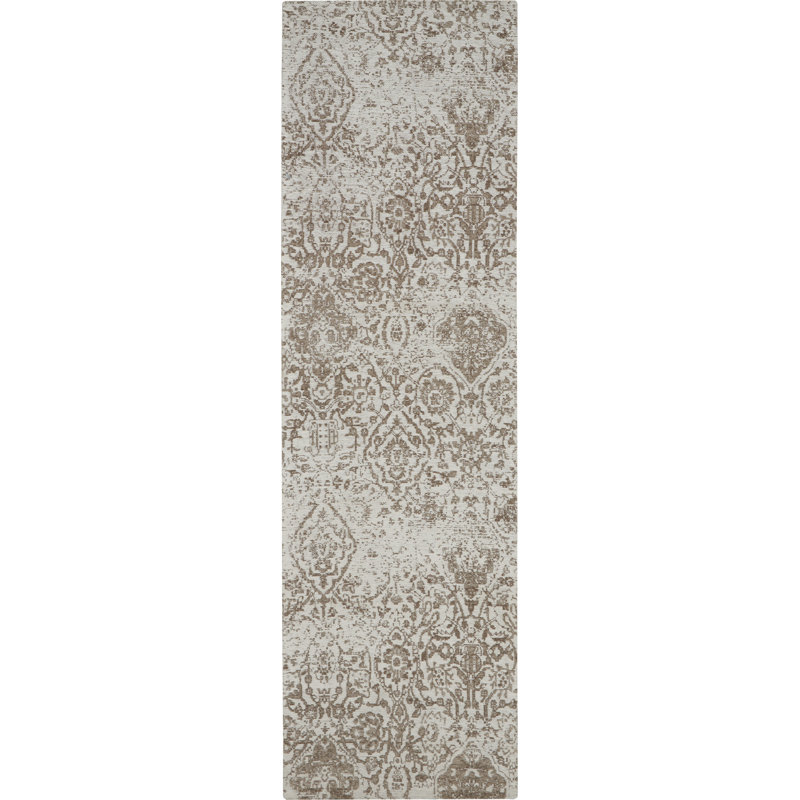 Tapis ivoire Gwenn, Tapis de couloir 2 pi 3 po x 7 pi 6 po