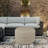 High Density Multipurpose Waterproof Round Ottoman Deck Box Cover, Outdoor Round Storage Box Bench Cover-830083509