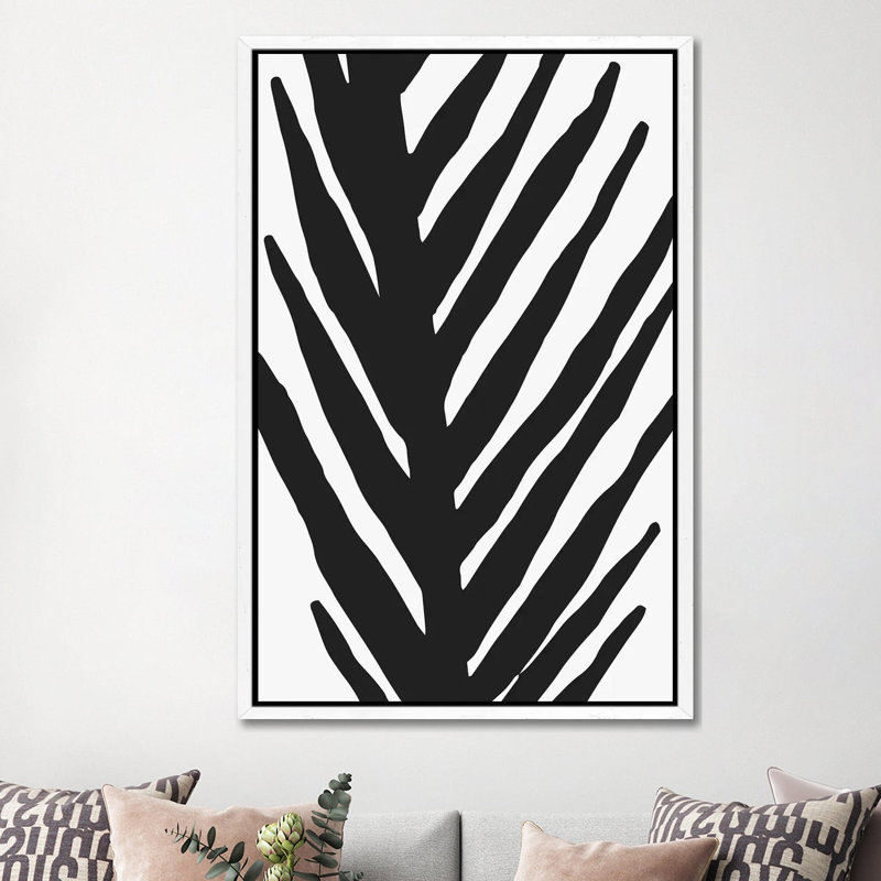Abstract Minimal Palm by Modern Tropical - Print on Canvas, Wrapped Canvas, 101.6 cm H x 66.04 cm W
