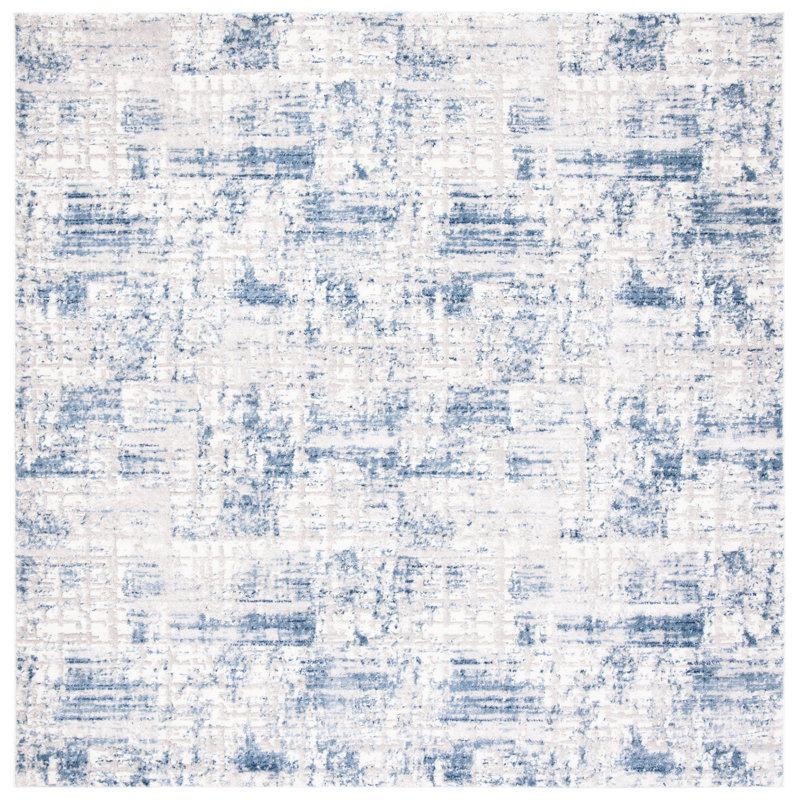 Wapakoneta Abstract Hand Woven Area Rug, Square 201 cm