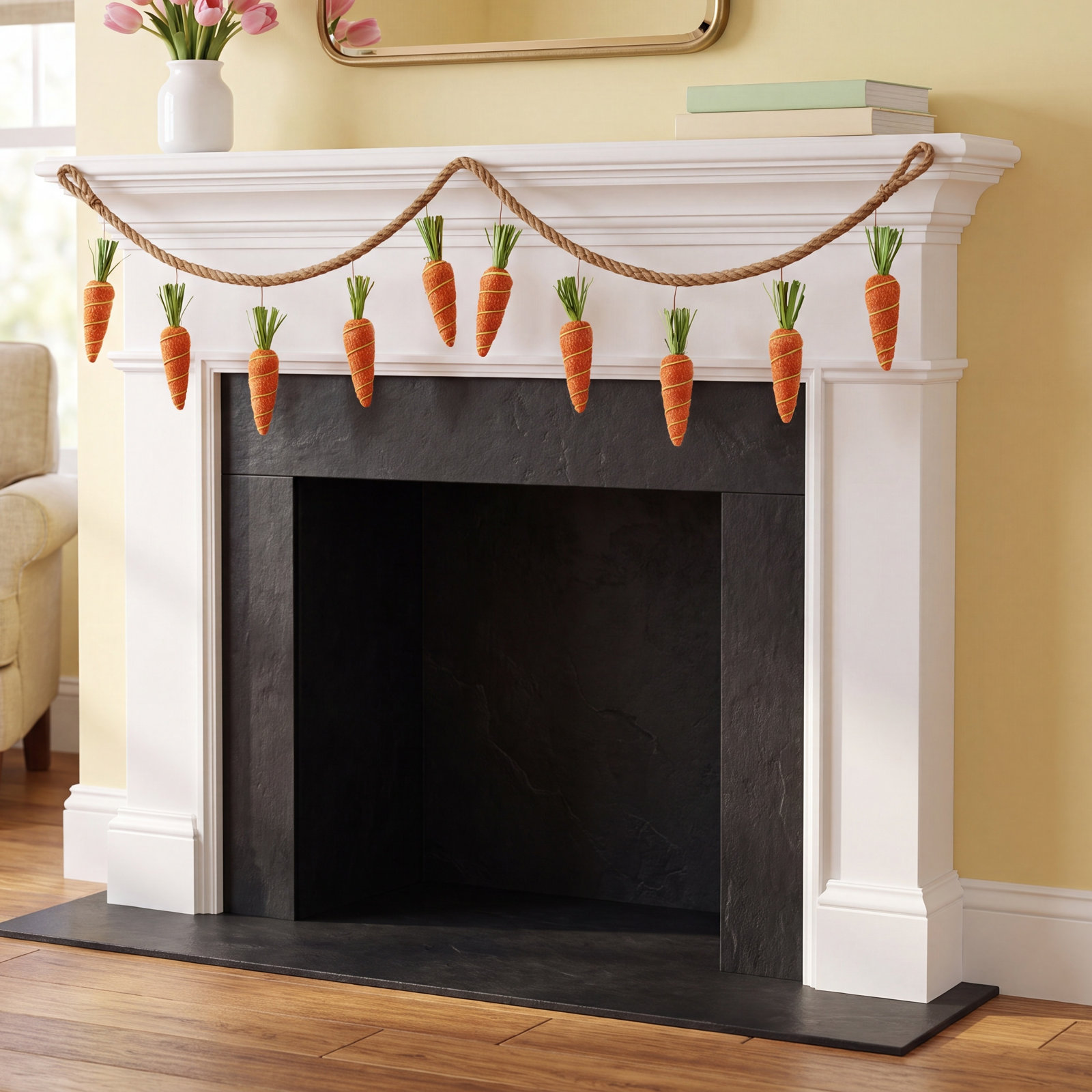 71" Carrot Garland