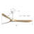 60 Inch Indoor Modern Ceiling Fan With 3 Color Dimmable 6 Speed Remote Control 3 Solid Wood Blade For Living Room