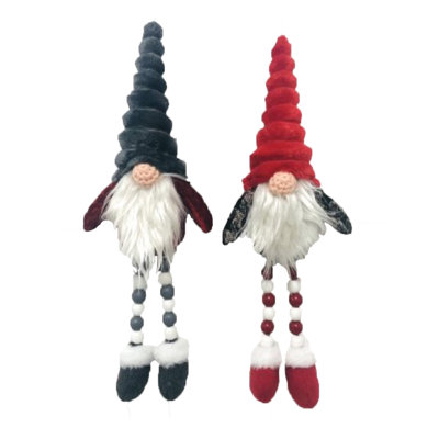 Ensemble 2 pièces d'ornements de gnome de Noël