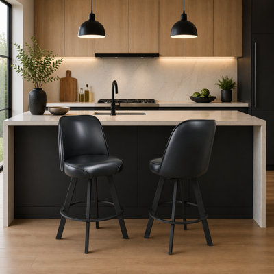 Tabourets de bar commerciaux, siège pivotant en polyuréthane pour cuisine
