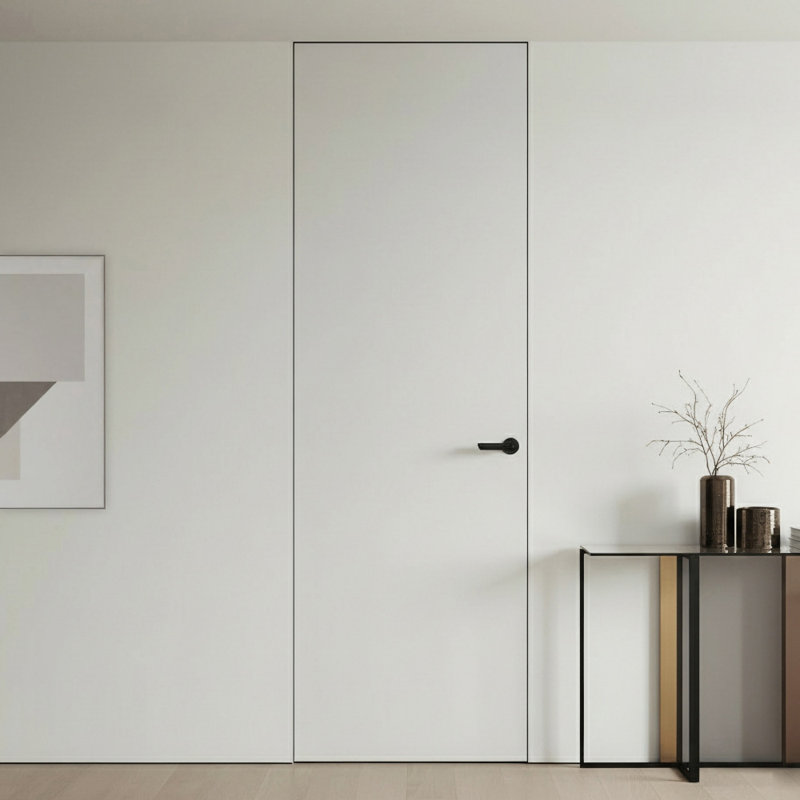 Porte standard en bois semi-massif non fini Filo Muro, H 80 po x l 30 po