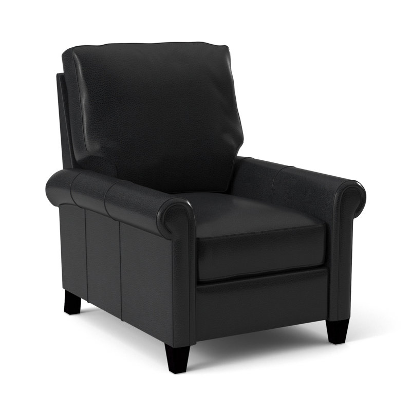 Fauteuil inclinable standard en cuir véritable de 33,5 po de largeur Sondria, Cuir véritable Outsider Raven, Manuel