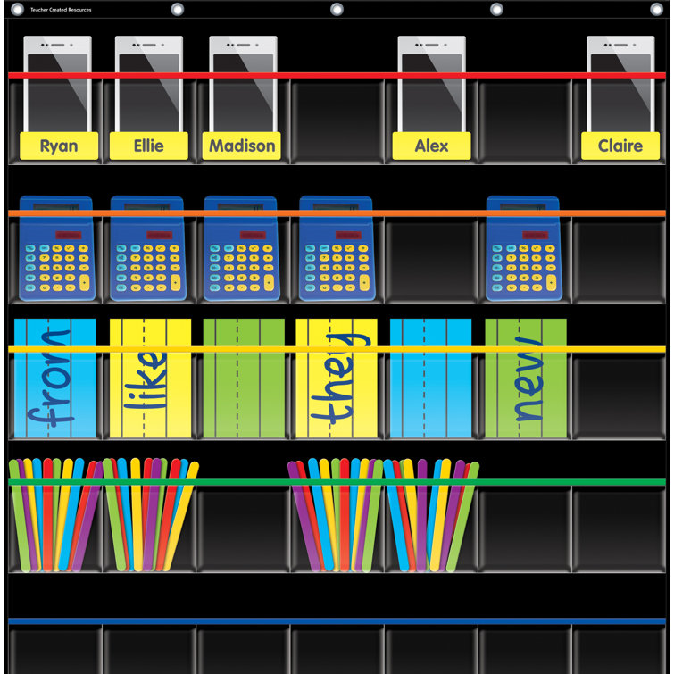 Tableau Rangement Teacher Created Resources Tableau de poche avec rangement - Wayfair Canada