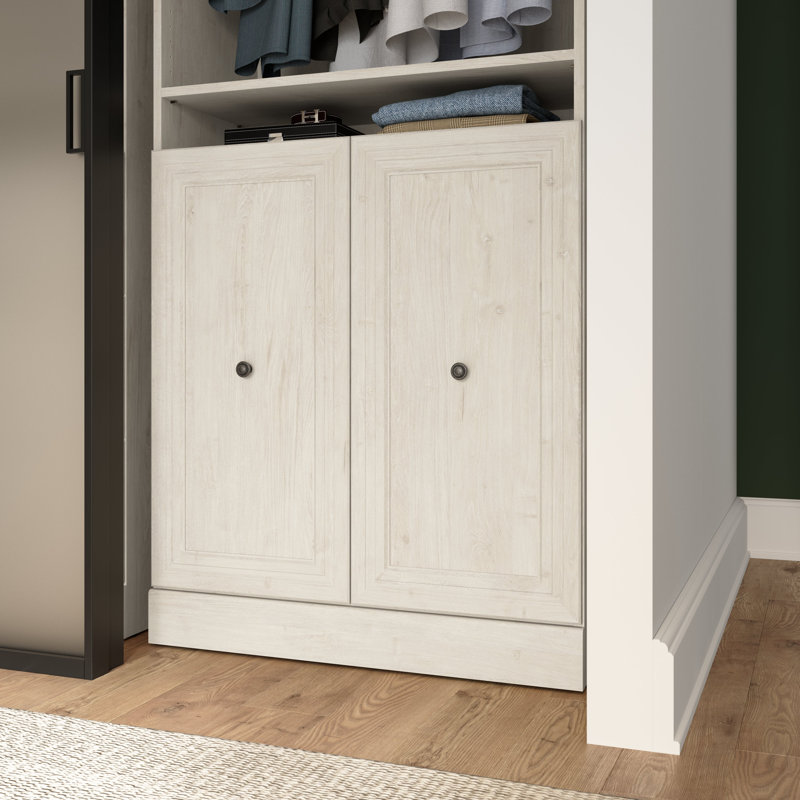 Ensemble 2 portes Arlex, Chêne blanc lin, H 35,67 po x l 35,46 po x P 0,63 po