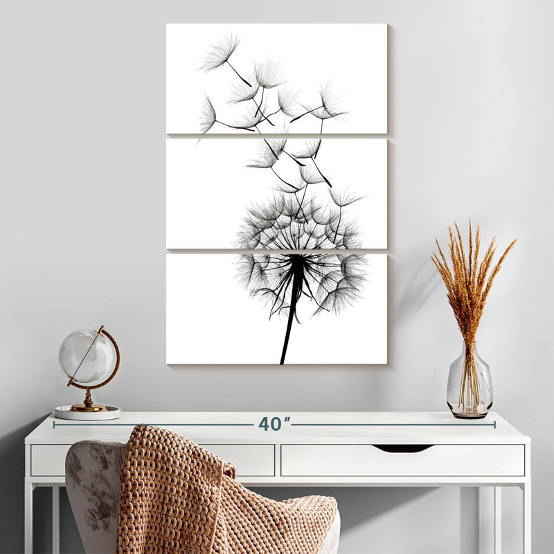 Harnek Monochromatic Dandelion, 32" H x 20" W