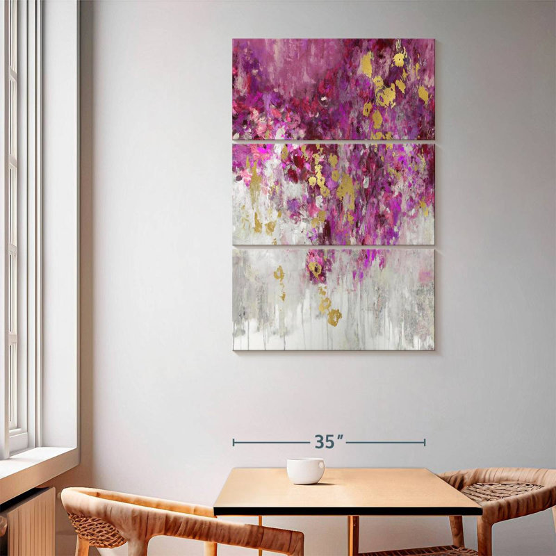 Avery Cascade Magenta, 65" H x 42" W