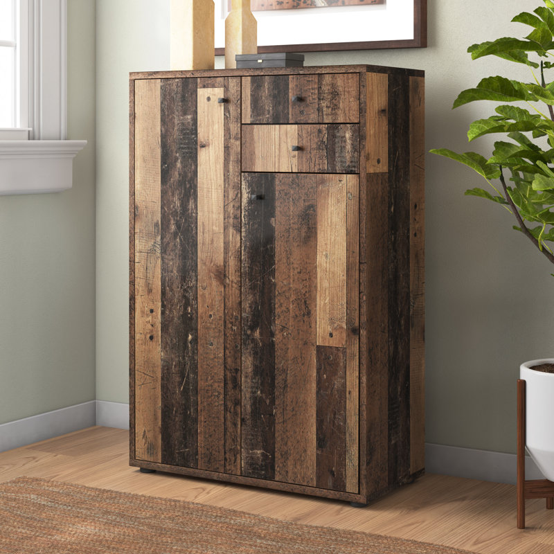 Amandla 73.7cm W 2 - Drawer Chest of Drawers, Old Wood