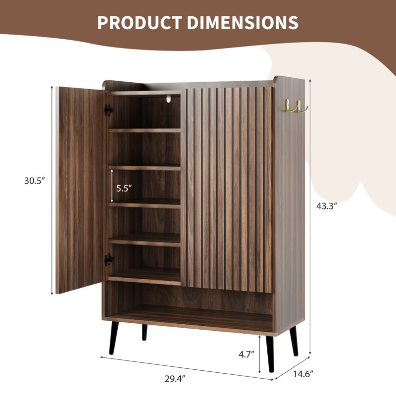 Armoire à chaussures Modern, Brown